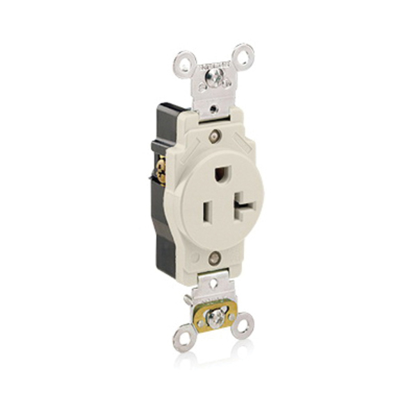 Leviton Electrical Receptacles La Rec Sgl 2Po 3Wi 20A125V 5361-T